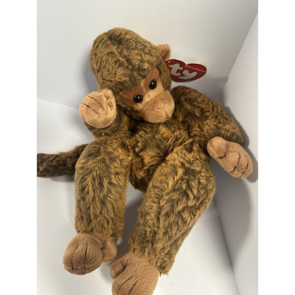 1995 TY Beanie Buddy Brown MISCHIEF MONKEY w/Tags by Sally Winey - Picture 4 of 8